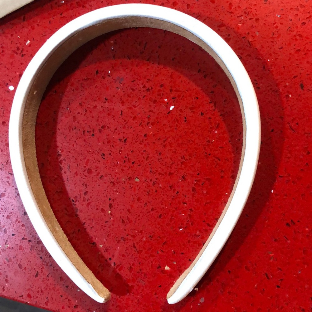 Shein plain white trendy headband